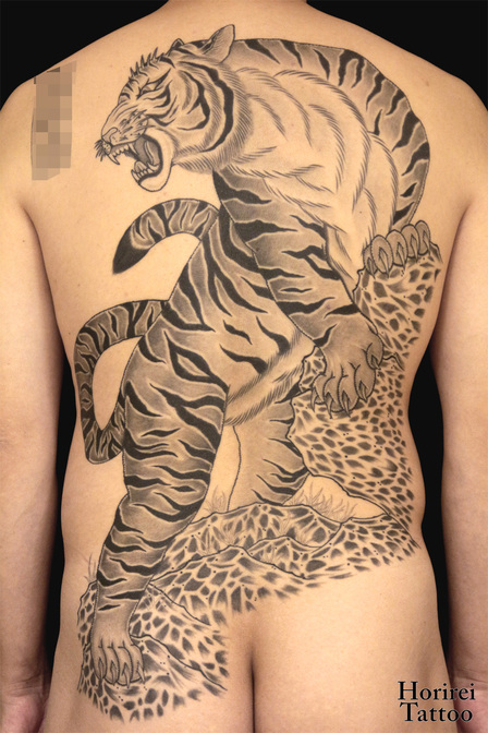 刺青作品　和彫り「虎」