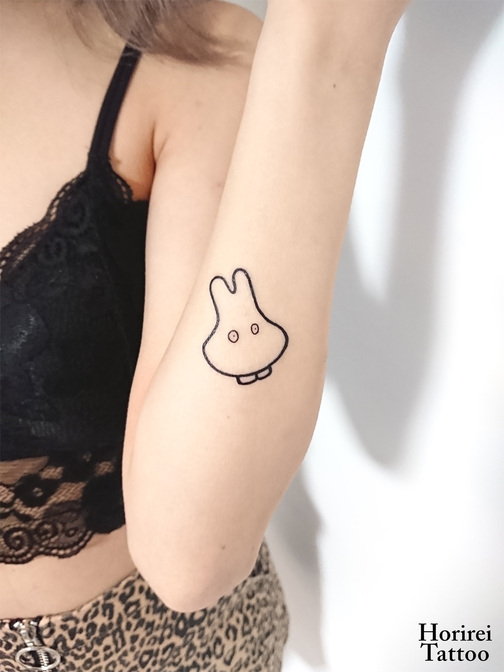 刺青作品　Tattoo 「うさこちゃん」