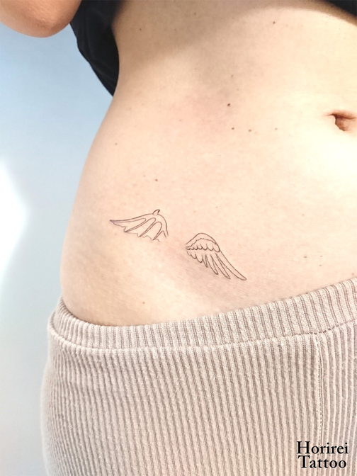 刺青作品　Tattoo 「翼」